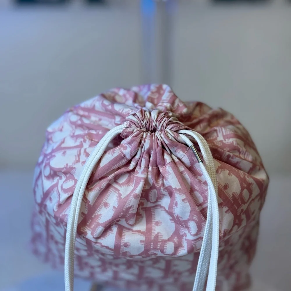 Dior Authentic Pink and Cream Trotter Transparent Crossbody bag w/pouch. RARE - Picture 15 of 16